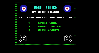 Deep strike Title Screen